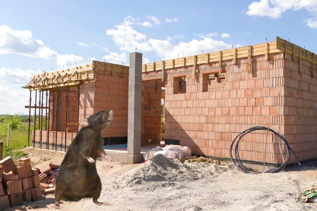 Construction d'une maison avec des nuisibles